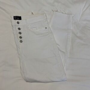 White High Rise Skinny Jeans